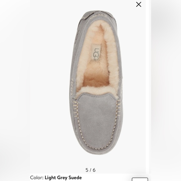 UGG🍁🍂 Ansley Water Resistant Slipper Light Grey Suede
Women size 7 gently used - Picture 3 of 16